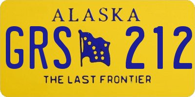 AK license plate GRS212