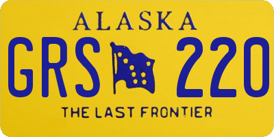 AK license plate GRS220