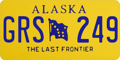 AK license plate GRS249