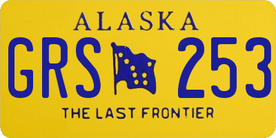 AK license plate GRS253
