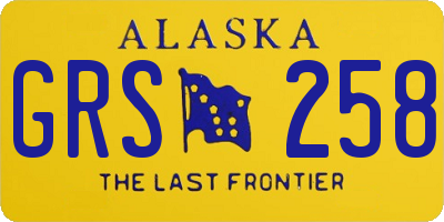 AK license plate GRS258