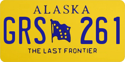 AK license plate GRS261