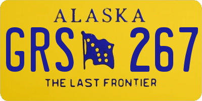 AK license plate GRS267