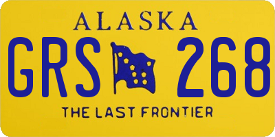 AK license plate GRS268