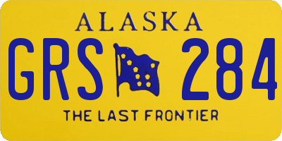 AK license plate GRS284