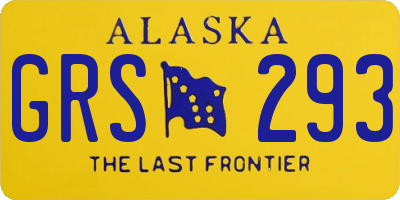 AK license plate GRS293