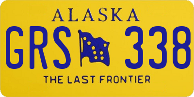 AK license plate GRS338