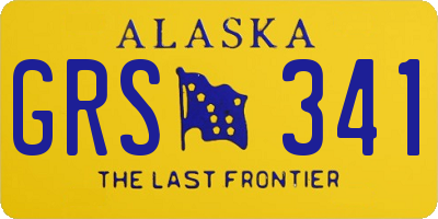 AK license plate GRS341