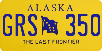 AK license plate GRS350