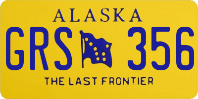AK license plate GRS356