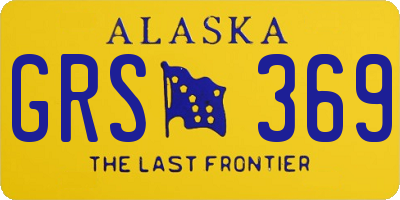 AK license plate GRS369