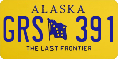 AK license plate GRS391