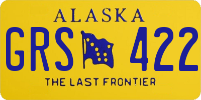 AK license plate GRS422