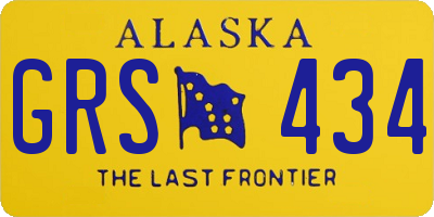 AK license plate GRS434