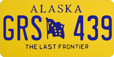 AK license plate GRS439