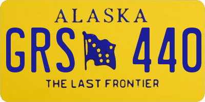 AK license plate GRS440