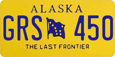 AK license plate GRS450