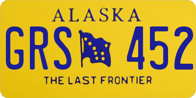 AK license plate GRS452