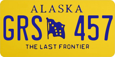 AK license plate GRS457