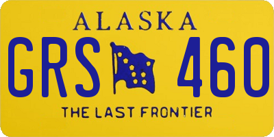 AK license plate GRS460