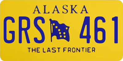 AK license plate GRS461