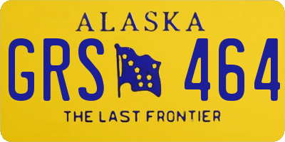 AK license plate GRS464
