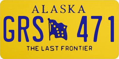 AK license plate GRS471