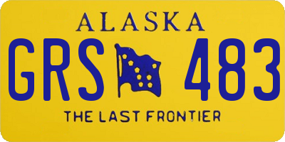 AK license plate GRS483
