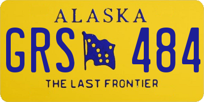 AK license plate GRS484