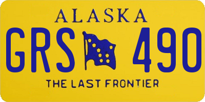 AK license plate GRS490