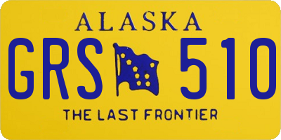 AK license plate GRS510