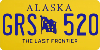 AK license plate GRS520