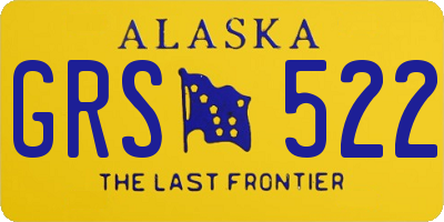 AK license plate GRS522