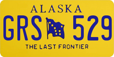 AK license plate GRS529