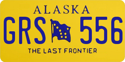 AK license plate GRS556