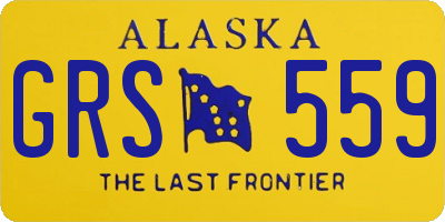 AK license plate GRS559