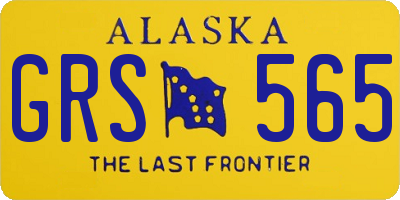 AK license plate GRS565
