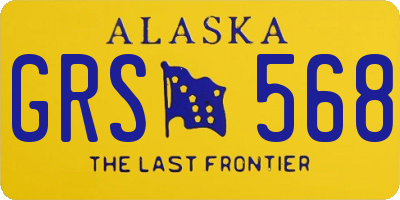 AK license plate GRS568