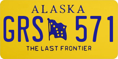 AK license plate GRS571