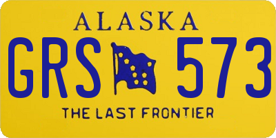 AK license plate GRS573