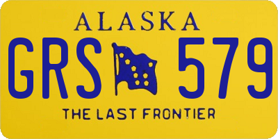 AK license plate GRS579