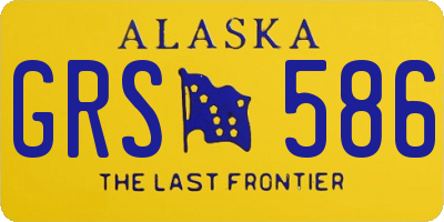 AK license plate GRS586