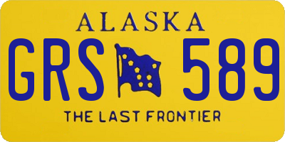AK license plate GRS589