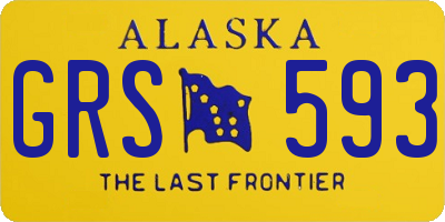 AK license plate GRS593