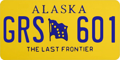 AK license plate GRS601
