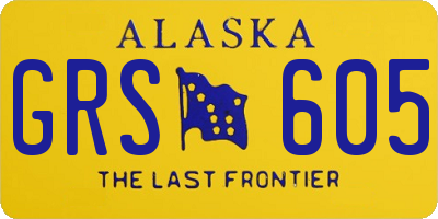AK license plate GRS605