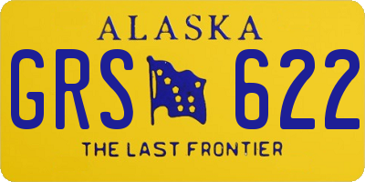 AK license plate GRS622