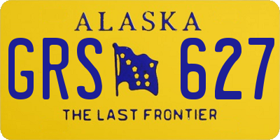 AK license plate GRS627