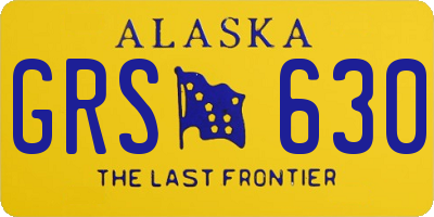 AK license plate GRS630