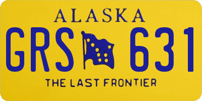 AK license plate GRS631
